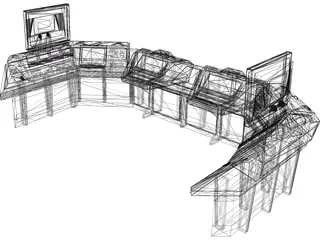 Workstation Console 3D Model