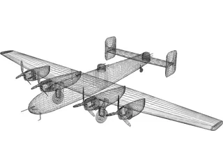 Handley Page Halifax B.III 3D Model