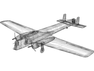 Armstrong Whitworth Whitley 3D Model