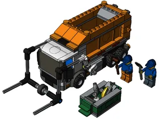 LEGO City Garbage Truck 3D Model