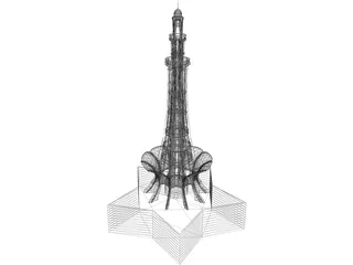 Minar E Pakistan 3D Model