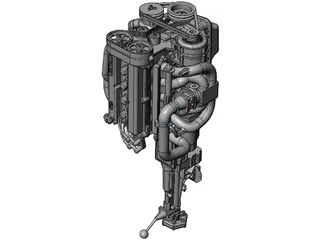 Ford Zetec Engine 3D Model