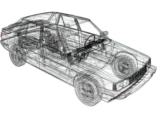 Renault Encore 5-door (1985) 3D Model