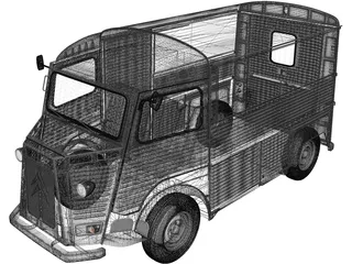 Citroen H Van (1980) 3D Model