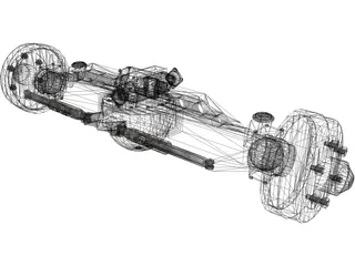 Rockwell Truck Axle 3D Model