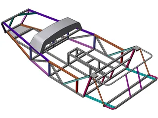 Lotus 7 Chassis 3D Model