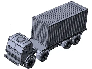 Kamaz 63501 8x8 3D Model