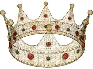 Crown Golden 3D Model