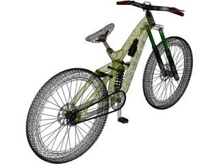 Mountain Bike Downhill 3D Model