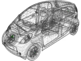 Citroen C-Zero 3D Model