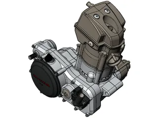 Honda CRF250R Engine 3D Model