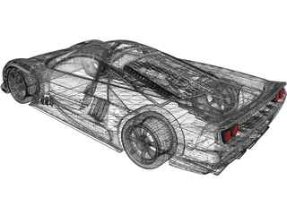 Saleen S7 TT (2007) 3D Model