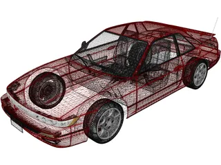 Nissan 180SX (1989) 3D Model