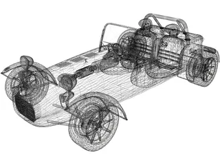 Caterham Super Seven (1982) 3D Model