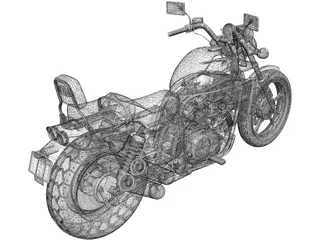 Honda Magna (1987) 3D Model