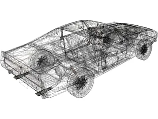 Ford Mustang Shelby GT500 (1967) 3D Model