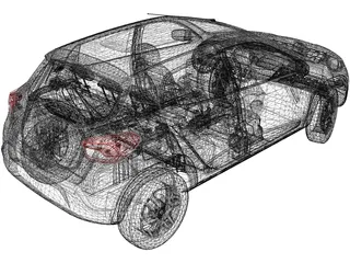 Renault Kwid (2017) 3D Model