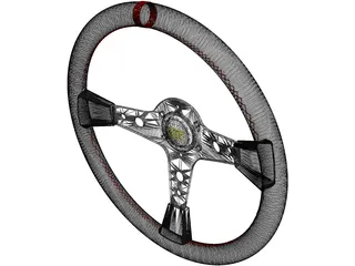 OMP Racing Steering Wheel 3D Model