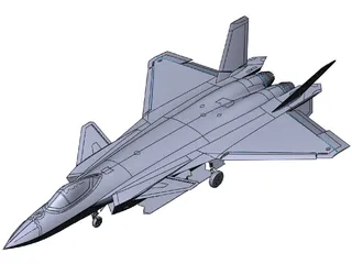 Chengdu J-20 3D Model