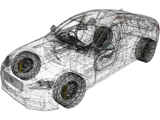 Jaguar XE (2018) 3D Model