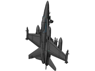 F-18 Hornet 3D Model