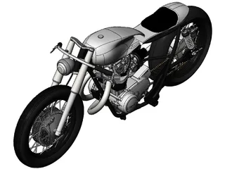 Yamaha Custom Bike 3D Model