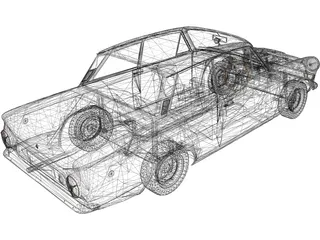 Ford Lotus Cortina (1966) 3D Model