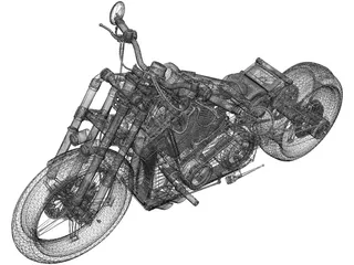 Custom Bike 3D Model