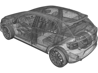 Volkswagen Gol GT (2015) 3D Model