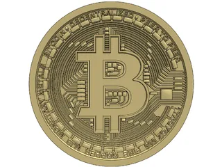 Bitcoin 3D Model