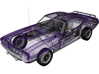 Plymouth Barracuda (1971) 3D Model