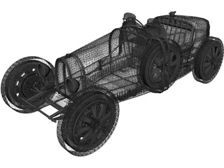 Bugatti Type 37B (1937) 3D Model