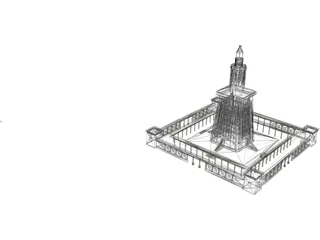 Alexandria Lighthouse 3D Model