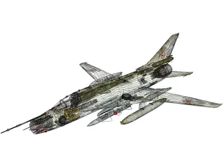 Sukhoi Su-17M4 Fitter 3D Model