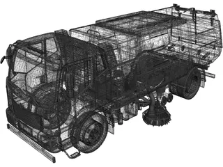 JieFang Road Sweeper 3D Model
