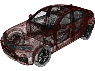 BMW X4 (2014) 3D Model