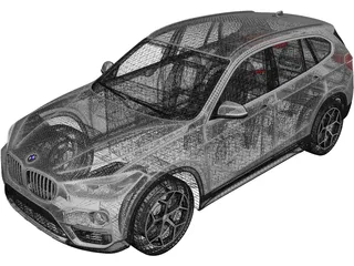 BMW X1 (2016) 3D Model