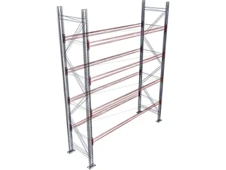 Industrial Shelf 3D Model