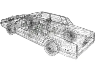 Cadillac Deville (1992) 3D Model