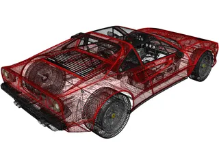 Ferrari 308 GTB GTS (1975) 3D Model