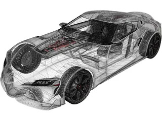 Toyota Supra FT-1 Concept 3D Model