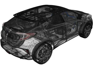 Toyota C-HR (2017) 3D Model