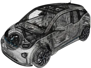 BMW i3 (2014) 3D Model