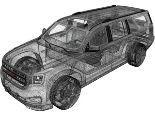 GMC Yukon XL (2014) 3D Model