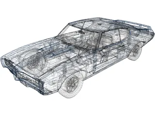 Pontiac GTO Judge Hard Top 3D Model