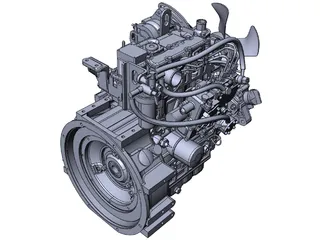 Yanmar 3TNV70 3D Model