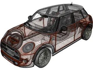 Mini Cooper S 5-door 3D Model