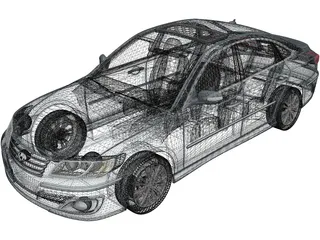Hyundai Azera Sedan (2011) 3D Model
