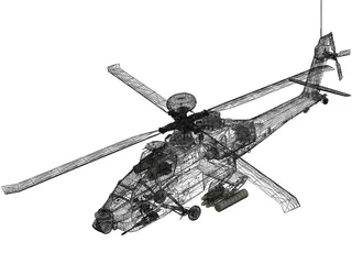 Boeing AH-64 Apache 3D Model