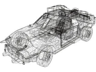 Zombie Car 3D Model